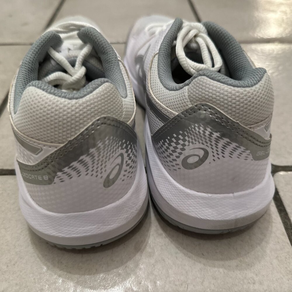 Asics Women's White and Gray Sneakers - Picture 4 of 7
